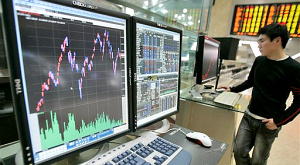 зал торгов на фондовой бирже