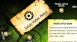 фрагмент заглавной страницы сайта satanhatesmetro.com
