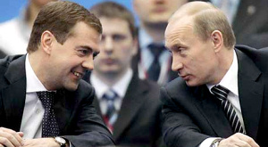 Дмитрий Медведев и Владимир Путин