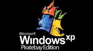 логотип The Pirate Bay в стилистике ОС Windows