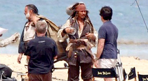 фотография со съемок «Пиратов Карибского моря 4»