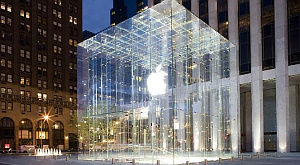 стеклянный магазин Apple в Нью-Йорке