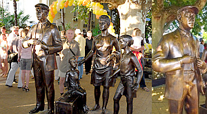 памятник героям «Бриллиантовой руки» в Сочи