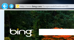 Поисковик Microsoft Bing в IE9 