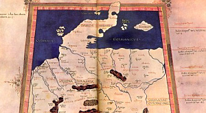 копия карты Птолемея, созданная приблизительно в 1300 году