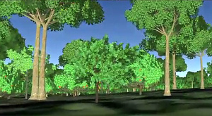 трехмерные деревья в Google Earth