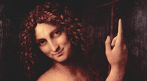 фрагмент картины Леонардо да Винчи «Иоанн Креститель» 