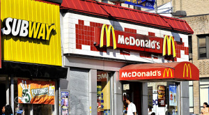 точки продаж Subway и McDonald’s
