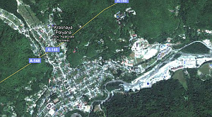 Красная поляна на Google Maps
