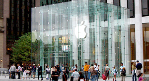 стеклянный куб Apple Store в Нью-Йорке