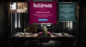 скриншот сайта Pottermore