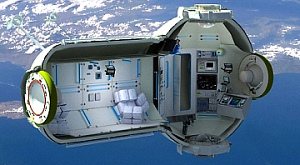 будущий космический отель в разрезе