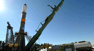 подготовка к запуску ракеты «Союз-У» с грузовиком «Прогресс»