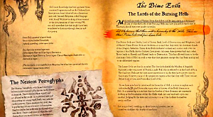 разворот книги Diablo III: Book of Cain