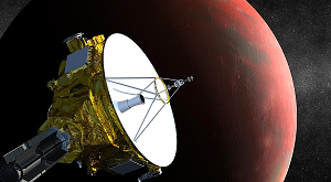 New Horizons на орбите Плутона в представлении художника