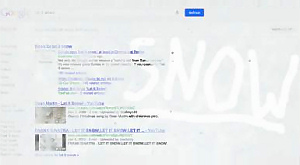 страница выдачи поисковика по запросу «Let It Snow»