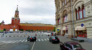центр Москвы в Google Street View