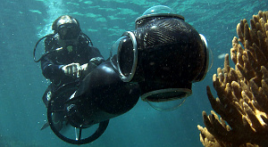 разработанная в рамках проекта подводная камера-скутер
