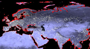 красным на составленной учеными карте отмечены территории, которые окажутся под водой