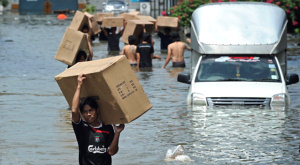 наводнение в Бангкоке (Тайланд) осенью 2011 года