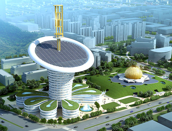 Проект башни-цветка для Китая