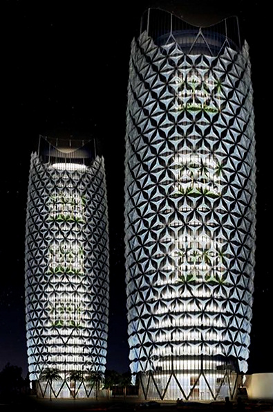 Башни-кристаллы для Абу-Даби