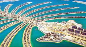искусственный «Пальмовый остров» в Дубае