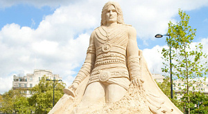 скульптура Принца Персии из песка
