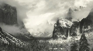 фотография Анселя Адамса с парком Йосемити