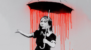рисунок Бэнкси NOLA