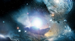художественное изображение квазара