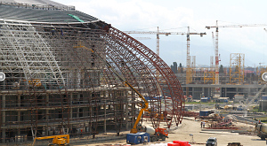 строительство Большой ледовой арены в Сочи