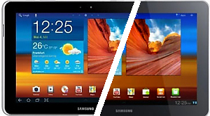 Galaxy Tab 10.1N (слева) и Galaxy Tab 10.1