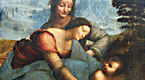 «Святая Анна с Мадонной и младенцем Христом» Леонардо да Винчи