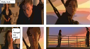 результат работы от Movie2Comics