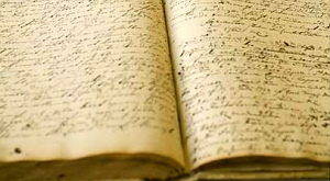 церковная книга с записями о жизни финских крестьян