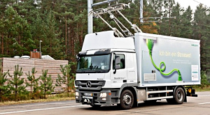 двухрежимный грузовик eHighway 