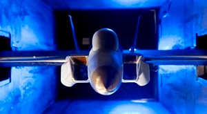 продувка модели F-15 Silent Eagle в аэродинамической трубе