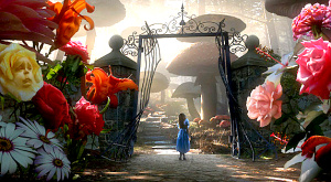 кадр из фильма Тима Бертона «Алиса в стране чудес»