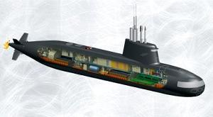 проект неатомной подводной лодки S1000