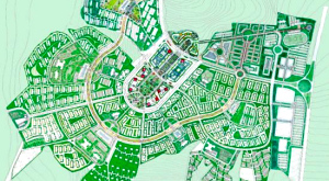 генеральный план застройки жилого квартала, разработанный Nikken Sеkkei 