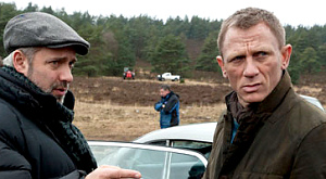 Сэм Мендес и Дэниэл Крэйг на съемках картины «007: Координаты Скайфолл»