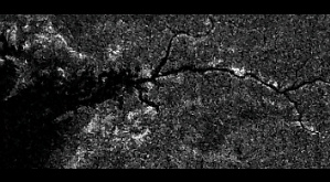 радарное изображение реки на Титане