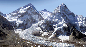 фотография гималайского ледника Кхумбу