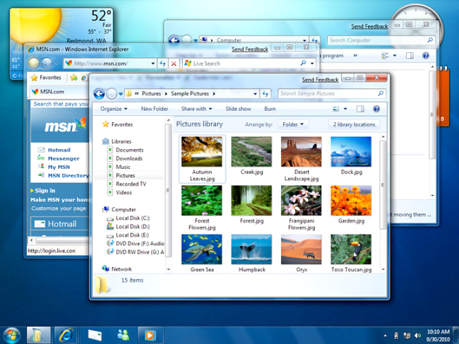 Первые скриншоты Windows 7 (10 фото)
