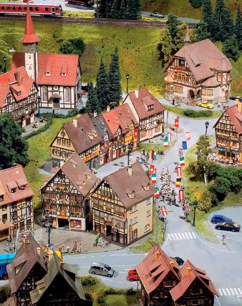 Игрушечный мир вдоль железной дороги (50 фото)