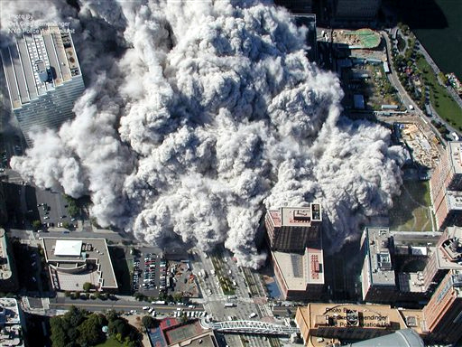 9/11 из полицейского вертолета (12 фото)