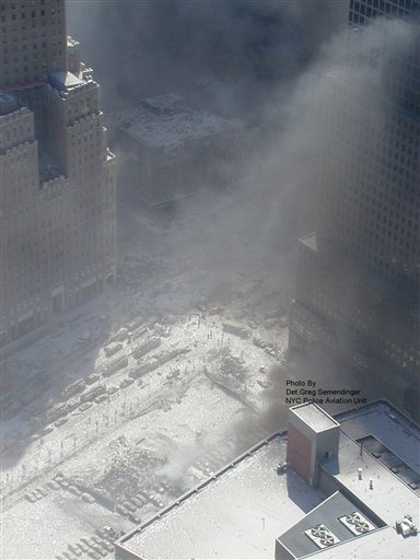 9/11 из полицейского вертолета (12 фото)