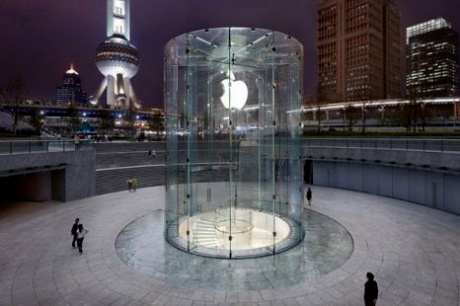 Стеклянные магазины Apple