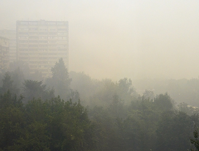 Смог от пожаров в Москве